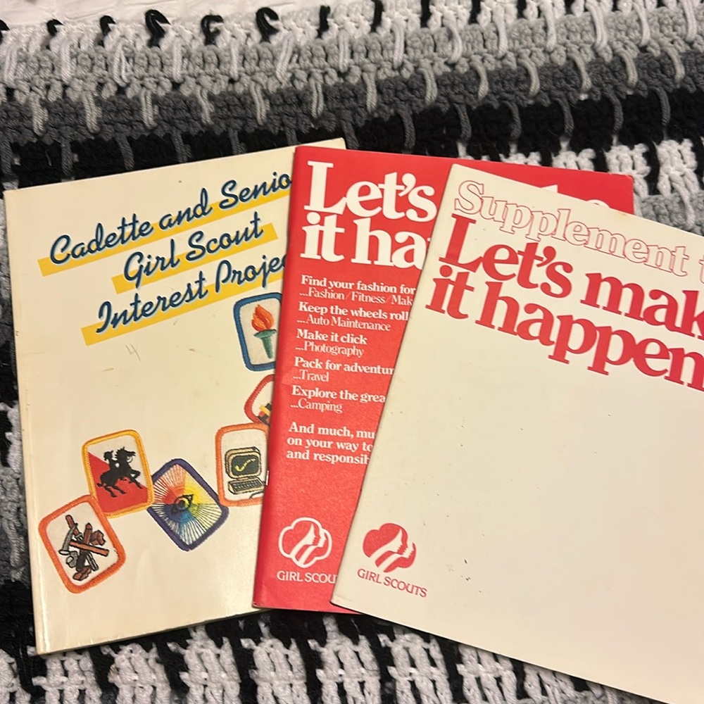 Vintage Girl Scout cadet and Senior 3 pack